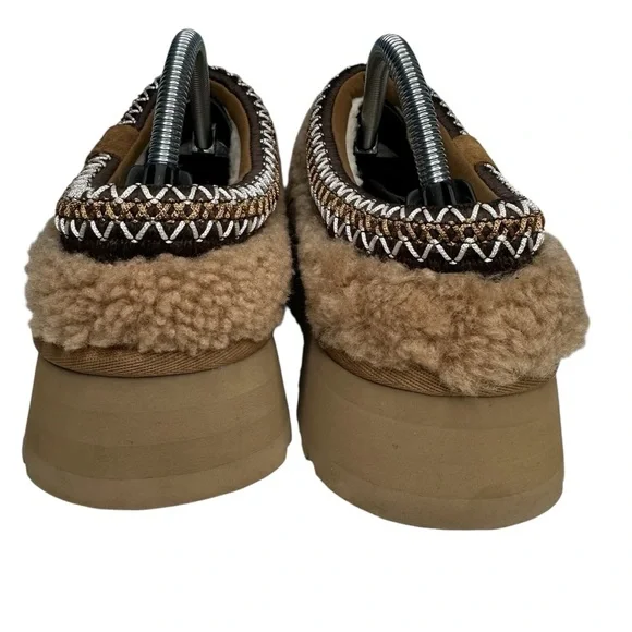 UGG Tazz Maxi Curly Genuine Shearling Platform Slipper Size 10 - Picture 7 of 10